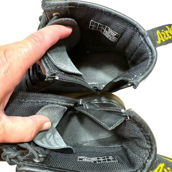 Dr Martens AW004 Black Delaney Leather Side Zip Boots Mens Size US 4 Womens US 5 - Picture 8 of 10